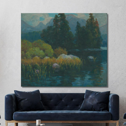 Paesaggio 6 Ľudovít Čordák lco34 quadro stampato su tela