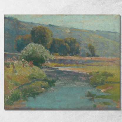 Paesaggio Con Un Ruscello In Piena Ľudovít Čordák lco38 quadro stampato su tela