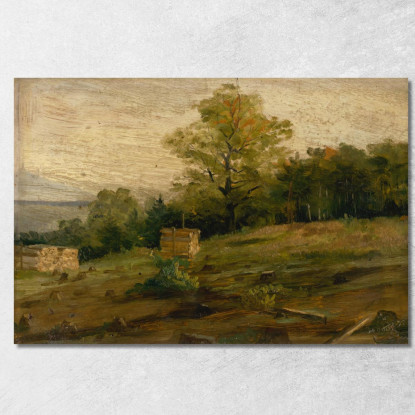 Paesaggio Con Cataste Di Legna Ľudovít Čordák lco40 quadro stampato su tela