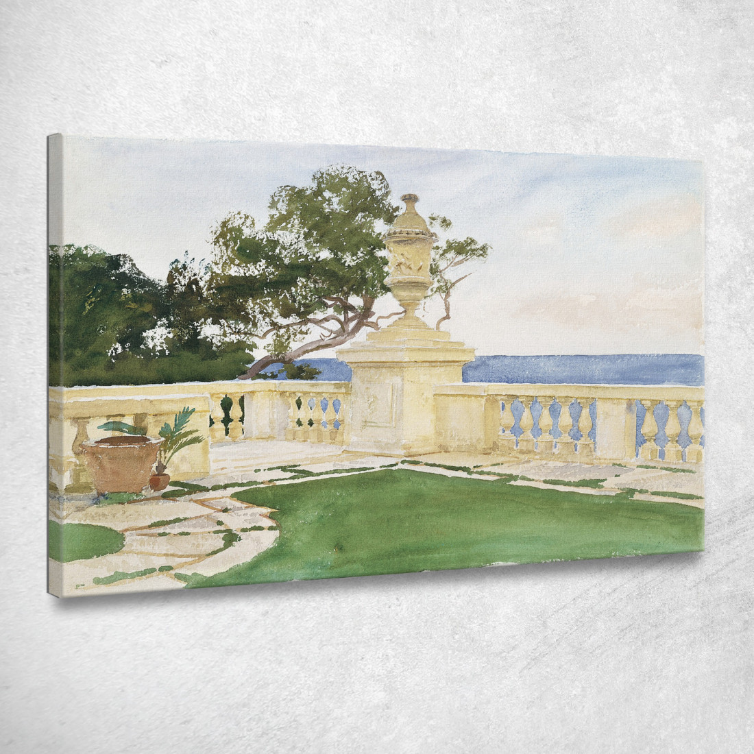 Terrazza Biscaglia John Singer Sargent jss303 quadro stampato su tela