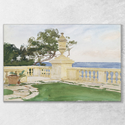Terrazza Biscaglia John Singer Sargent jss303 quadro stampato su tela