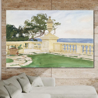 Terrazza Biscaglia John Singer Sargent jss303 quadro stampato su tela