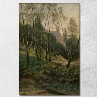 Castello Di Slanec Ľudovít Čordák lco69 quadro stampato su tela