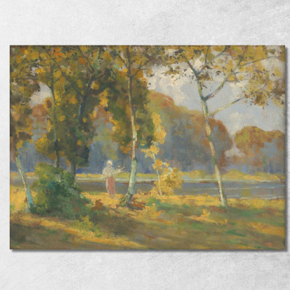 Paesaggio Estivo Con Betulle Ľudovít Čordák lco76 quadro stampato su tela