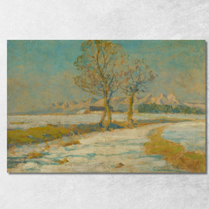 Paesaggio Invernale Sotto I Tatra Ľudovít Čordák lco90 quadro stampato su tela