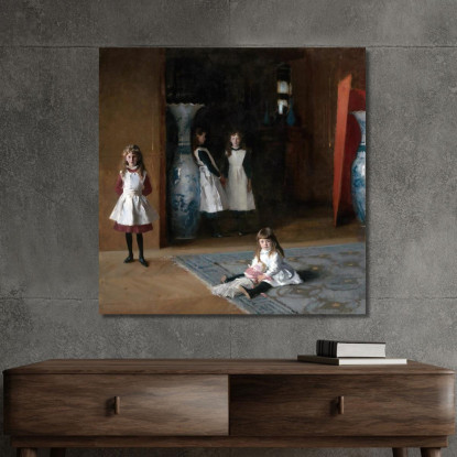 Le Figlie Di Edward Darley Boit John Singer Sargent jss309 quadro stampato su tela