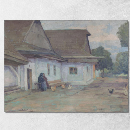 Sedici (Sestnástka) Ľudovít Čordák lco110 quadro stampato su tela