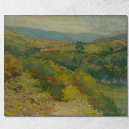 La Valle Del Hornád Presso Ťahanovce Ľudovít Čordák lco111 quadro stampato su tela