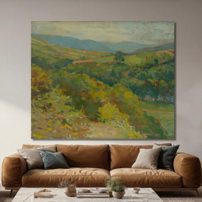 La Valle Del Hornád Presso Ťahanovce Ľudovít Čordák lco111 quadro stampato su tela