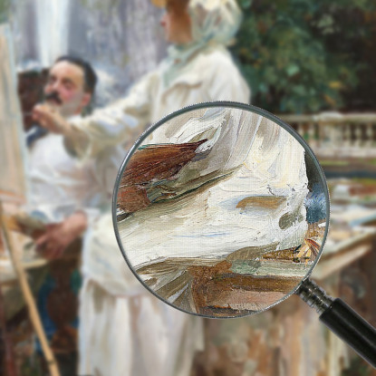 The Fountain Villa Torlonia Frascati Italy John Singer Sargent jss311 quadro stampato su tela