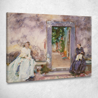 Il Muro Del Giardino John Singer Sargent jss312 quadro stampato su tela