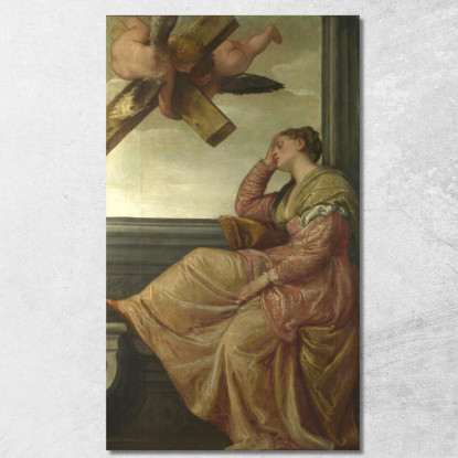 Visione Di Sant'Elena Paolo Veronese pvr1 quadro stampato su tela