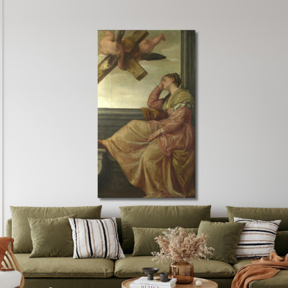 Visione Di Sant'Elena Paolo Veronese pvr1 quadro stampato su tela