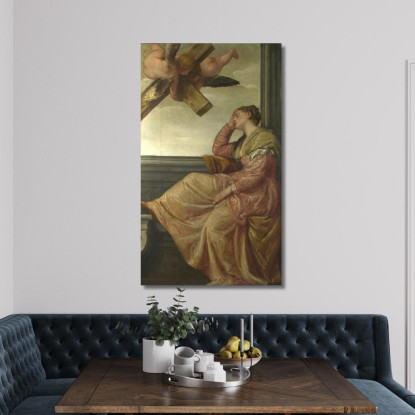 Visione Di Sant'Elena Paolo Veronese pvr1 quadro stampato su tela