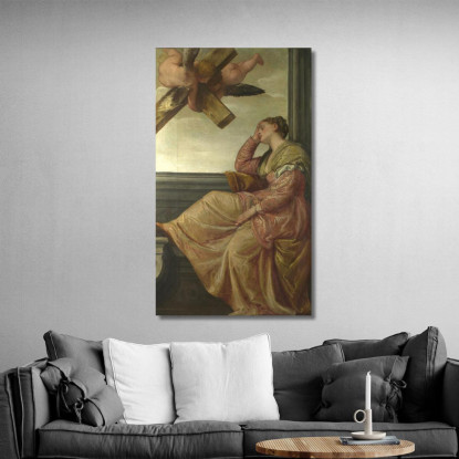 Visione Di Sant'Elena Paolo Veronese pvr1 quadro stampato su tela