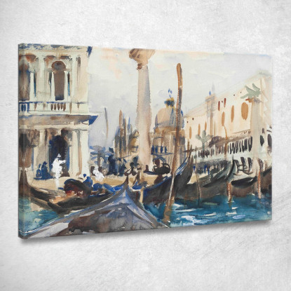 La Piazzetta Con Le Gondole John Singer Sargent jss320 quadro stampato su tela