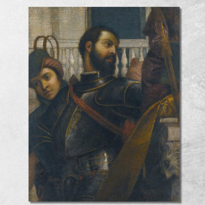 Un Cavaliere E Il Suo Paggio Paolo Veronese pvr13 quadro stampato su tela