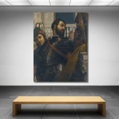 Un Cavaliere E Il Suo Paggio Paolo Veronese pvr13 quadro stampato su tela