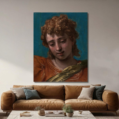 Testa Di San Michele Dalla Pala Petrobelli Paolo Veronese pvr17 quadro stampato su tela