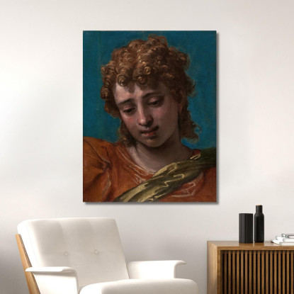 Testa Di San Michele Dalla Pala Petrobelli Paolo Veronese pvr17 quadro stampato su tela
