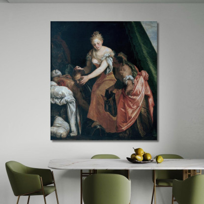 Giuditta E Oloferne Paolo Veronese pvr18 quadro stampato su tela