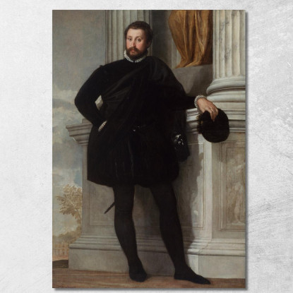 Ritratto Di Un Uomo 2 Paolo Veronese pvr23 quadro stampato su tela