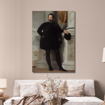 Ritratto Di Un Uomo 2 Paolo Veronese pvr23 quadro stampato su tela