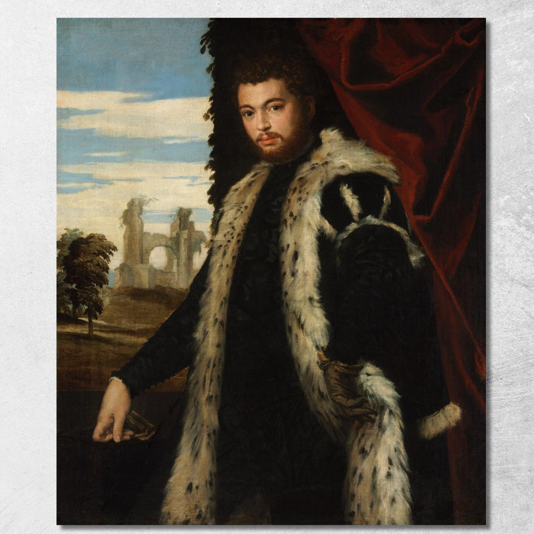 Ritratto Di Un Uomo Paolo Veronese pvr24 quadro stampato su tela