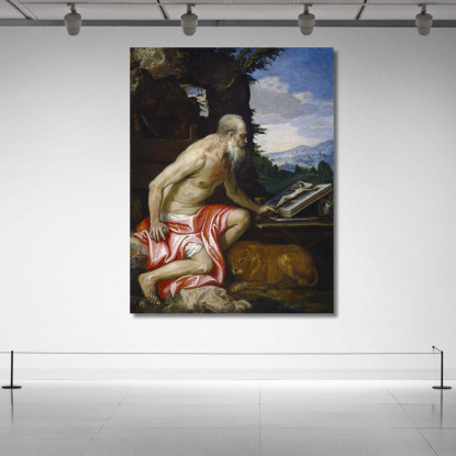 San Girolamo Nel Deserto Paolo Veronese pvr31 quadro stampato su tela