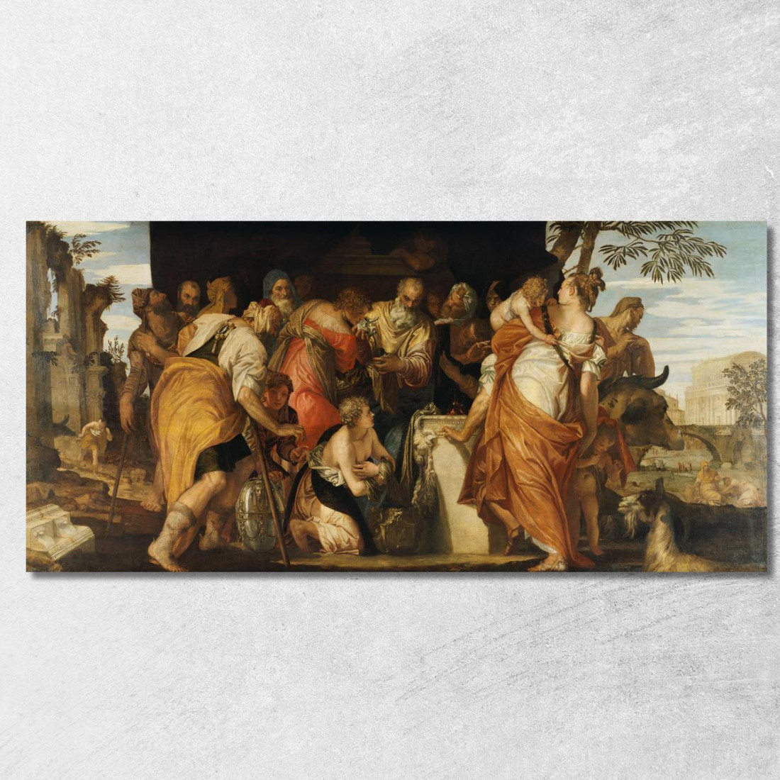 L'Unzione Di Davide Paolo Veronese pvr34 quadro stampato su tela