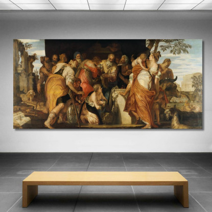 L'Unzione Di Davide Paolo Veronese pvr34 quadro stampato su tela