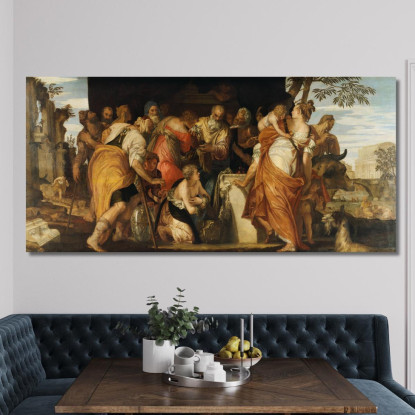 L'Unzione Di Davide Paolo Veronese pvr34 quadro stampato su tela