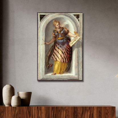 La Musa Della Pittura Paolo Veronese pvr41 quadro stampato su tela