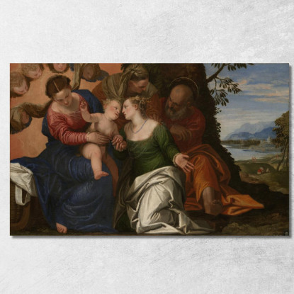 Le Nozze Mistiche Di Santa Caterina D'Alessandria Paolo Veronese pvr42 quadro stampato su tela