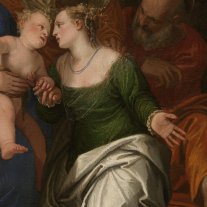 Le Nozze Mistiche Di Santa Caterina D'Alessandria Paolo Veronese pvr42 quadro stampato su tela