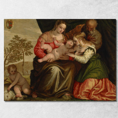 Le Nozze Mistiche Di Santa Caterina Paolo Veronese pvr43 quadro stampato su tela