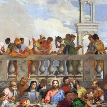 Le Nozze Di Cana Paolo Veronese pvr46 quadro stampato su tela