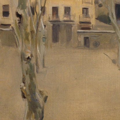 Cortile Della Vecchia Prigione Di Barcellona Ramón Casas rcs9 quadro stampato su tela