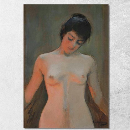 Nudo 2 Ramón Casas rcs10 quadro stampato su tela