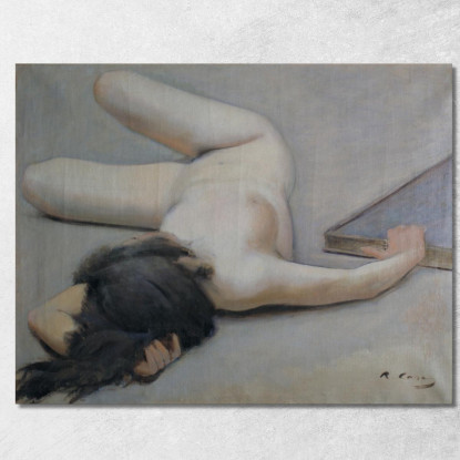 Nudo Femminile Ramón Casas rcs14 quadro stampato su tela
