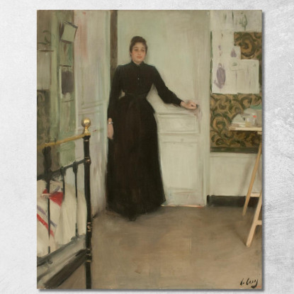 Interno Ramón Casas rcs15 quadro stampato su tela