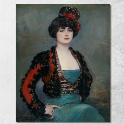 Julia Ramón Casas rcs18 quadro stampato su tela