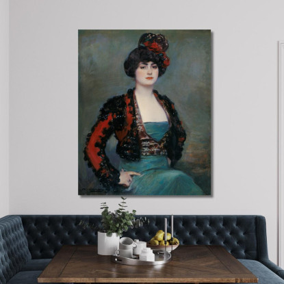 Julia Ramón Casas rcs18 quadro stampato su tela