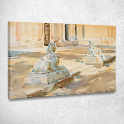 La Terrazza Della Granja  John Singer Sargent jss328 quadro stampato su tela