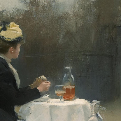 En Plein Air Ramón Casas rcs28 quadro stampato su tela