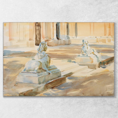 La Terrazza Della Granja  John Singer Sargent jss328 quadro stampato su tela