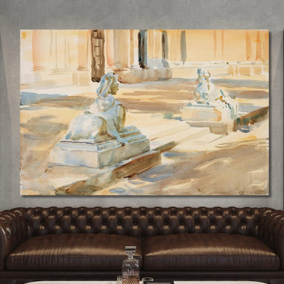 La Terrazza Della Granja  John Singer Sargent jss328 quadro stampato su tela