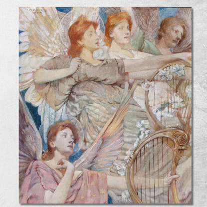Gloria Thomas Wilmer Dewing twd5 quadro stampato su tela