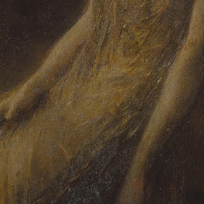 Donna In Oro Thomas Wilmer Dewing twd10 quadro stampato su tela