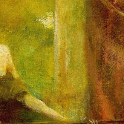 Musica Thomas Wilmer Dewing twd17 quadro stampato su tela
